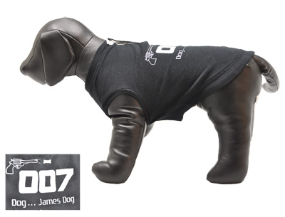 T-shirt 007 James Dog 35cm