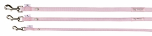Leiband softline dog princess roze/wit XS/120CMx10MM
