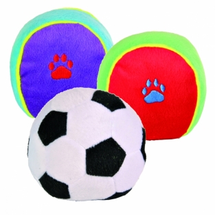 Pluche speelbal 10cm